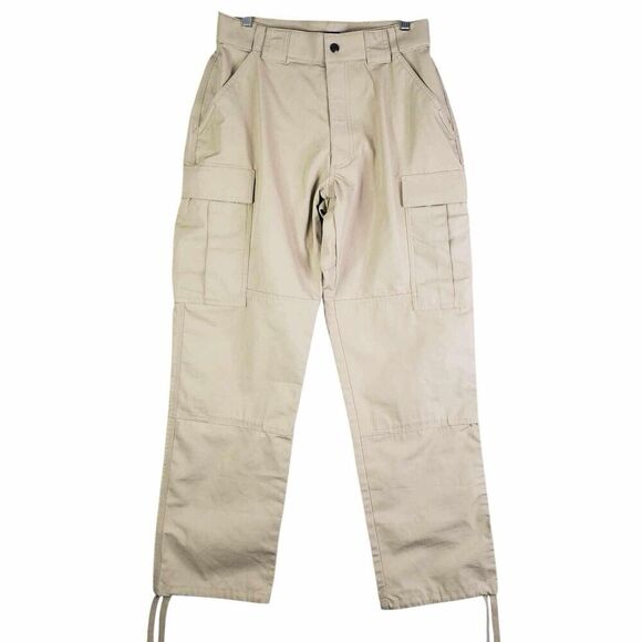 5.11 Cargo Pants Tactical Men’s Size Medium M Tan Khaki Ripstop Straight Leg - Picture 2 of 9